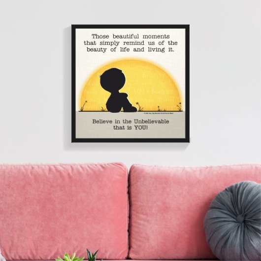 Mooie momenten canvas afdruk (Insitu (Woonkamer))