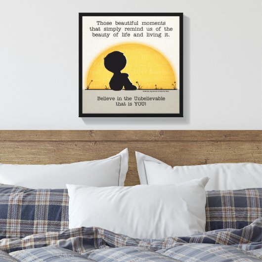 Mooie momenten canvas afdruk (Insitu (Slaapkamer))