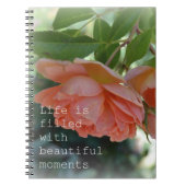 Mooie momenten Rozen Journal-laptop Notitieboek (Voorkant)