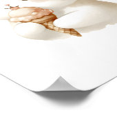 Mooie Momenten Schattige Kitten met IJshoorntje Poster (Hoek)