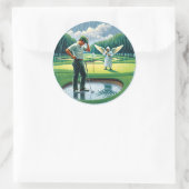 Mooie momenten vastgelegd door verbluffende Sticke Ronde Sticker (Tas)