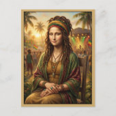 Mooie Mona Lisa Reggae Festival Briefkaart (Voorkant)