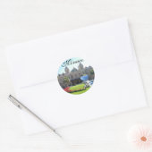 Mooie Monaco Ronde Sticker (Envelop)