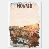 Mooie Monaco zonsondergang schilderij Magneet (Voorkant)