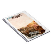 Mooie Monaco zonsondergang schilderij Notitieboek (Rechterzijde)