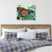 Mooie Monarch Butterfly Canvas Afdruk (Insitu (Slaapkamer))