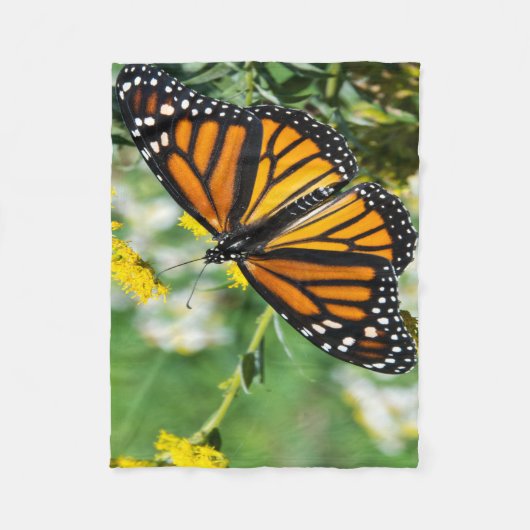 Mooie Monarch Butterfly Fleece Deken (Voorkant)