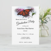 Mooie Monarch Butterfly Foto Afstuderen Kaart (Staand voorkant)