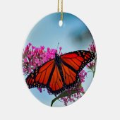Mooie Monarch Butterfly foto Keramisch Ornament (Rechts)