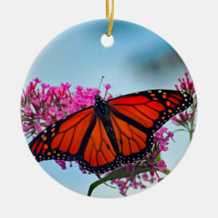 Mooie Monarch Butterfly foto Keramisch Ornament