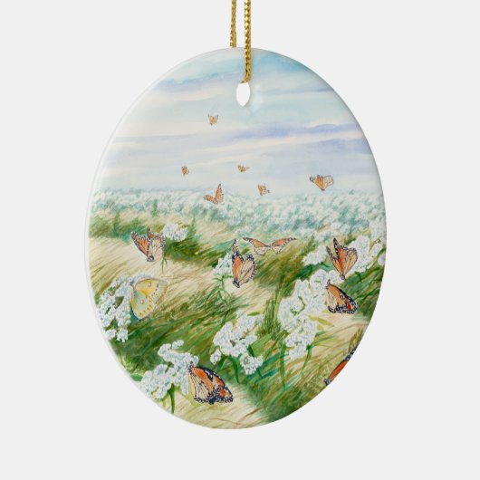 Mooie Monarch Butterfly Keramisch Ornament (Rechts)