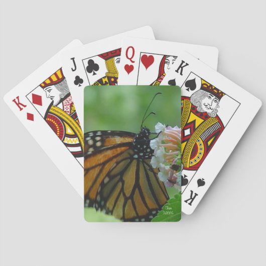 Mooie Monarch Butterfly-speelkaarten voor fietsen Pokerkaarten (Achterkant)