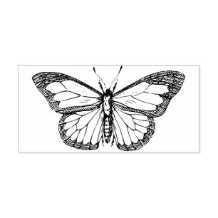 Mooie Monarch Vlinder Rubber Stempel