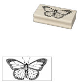 Mooie Monarch Vlinder Rubber Stempel (Gestempeld)