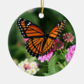 Mooie monboogvlinder-keramisch versierend keramisch ornament (Voorkant)