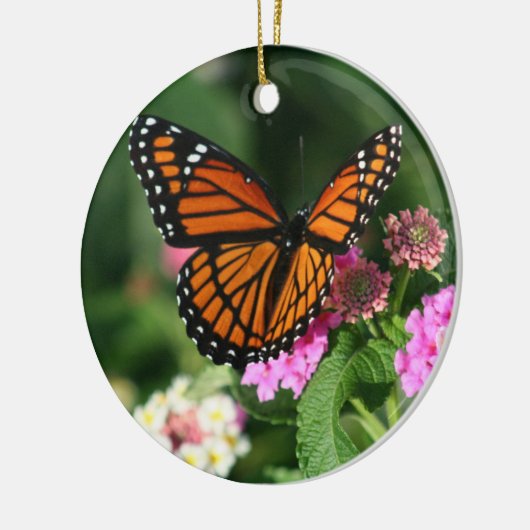 Mooie monboogvlinder-keramisch versierend keramisch ornament (Links)