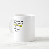 Mooie Monkey Funny Mug Humor Koffiemok (Voorkant links)
