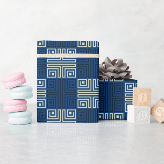 Mooie Monogram Cadeaublikkende Verjaardag van Papa Cadeaupapier (Baby Shower)