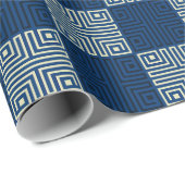 Mooie Monogram Cadeaublikkende Verjaardag van Papa Cadeaupapier (Rol Hoek)