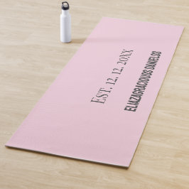 Mooie Monogram Eerste Letter Gepersonaliseerde Yog Yogamat