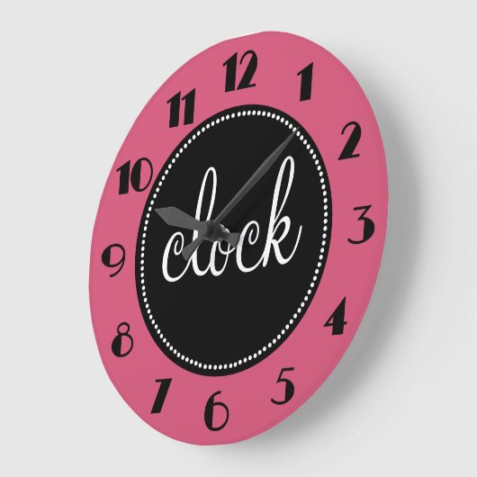 Mooie monogram Gepersonaliseerd klok (Hoek)