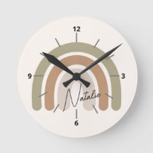 Mooie monogram gescript pastelkleur regenboog meis