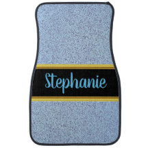 Mooie monogram goud met een blauw marmer ontwerp