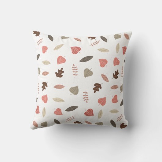 Mooie monogram initiaal met bosdieren kussen (Achterkant)