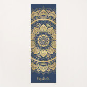 Mooie monogram marineblauw goudmannetje Yoga Mat (Voorkant)