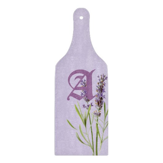 Mooie Monogram Paars Snijplank (Voorkant)