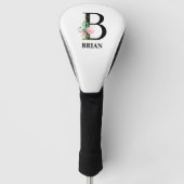 Mooie monogramletter B Golfheadcover (Voorkant)