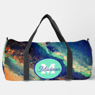 Mooie monogrammed duffel tas