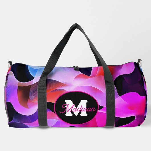 Mooie monogrammed duffel tas (Achterkant)