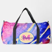 Mooie monogrammed duffel tas (Voorkant)