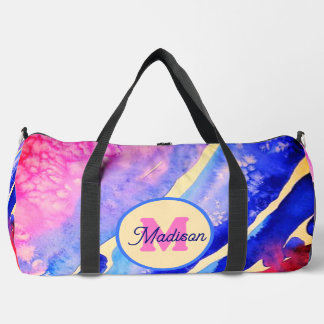 Mooie monogrammed duffel tas