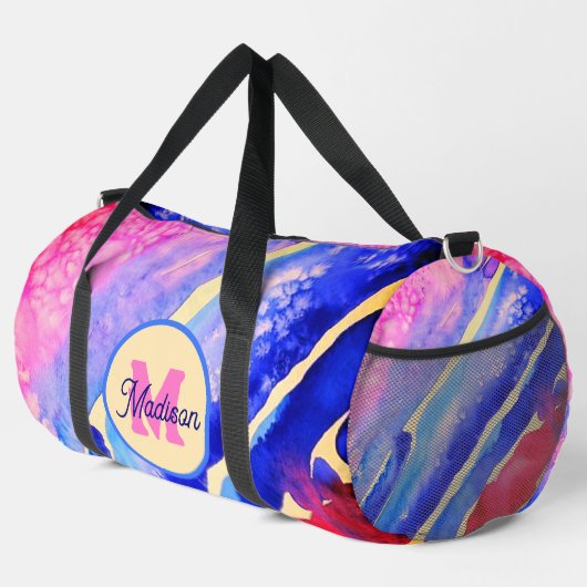 Mooie monogrammed duffel tas (Rechterhoek)