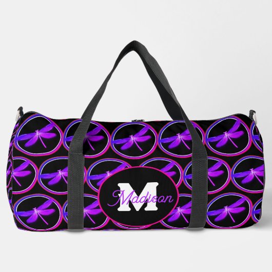 Mooie monogrammed duffel tas (Voorkant)