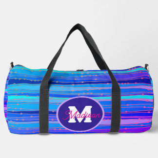 Mooie monogrammed duffel tas