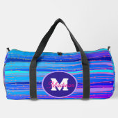 Mooie monogrammed duffel tas (Achterkant)