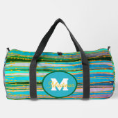 Mooie monogrammed duffel tas (Achterkant)
