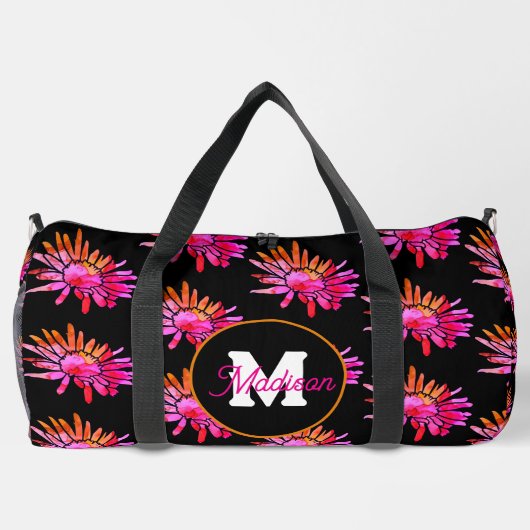 Mooie monogrammed duffel tas (Achterkant)