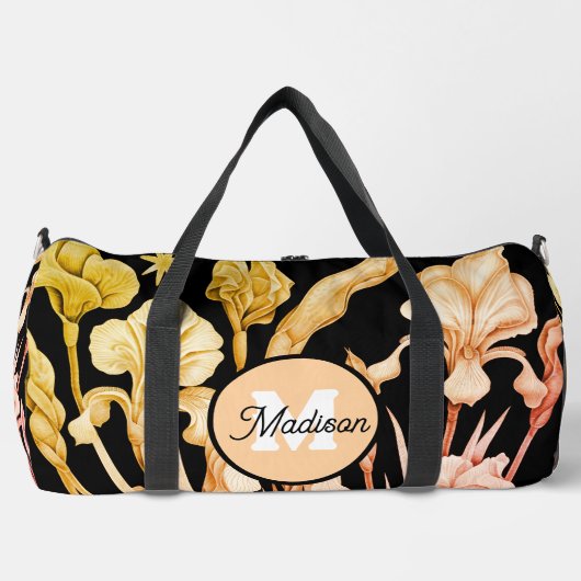 Mooie monogrammed duffel tas (Voorkant)