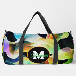 Mooie monogrammed duffel tas