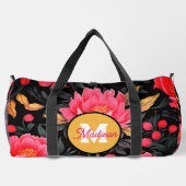 Mooie monogrammed duffel tas (Achterkant)