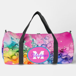 Mooie monogrammed duffel tas