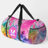 Mooie monogrammed duffel tas (Rechterhoek)