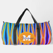 Mooie monogrammed duffel tas (Achterkant)