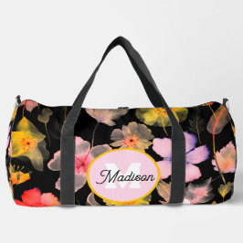 Mooie monogrammed duffel tas