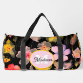 Mooie monogrammed duffel tas (Achterkant)