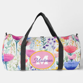 Mooie monogrammed duffel tas